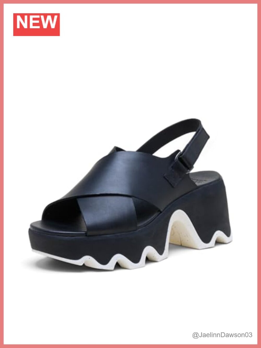 Sorel Kinetic Aura Slingback Platform Sandals Women's Size 10 Leather